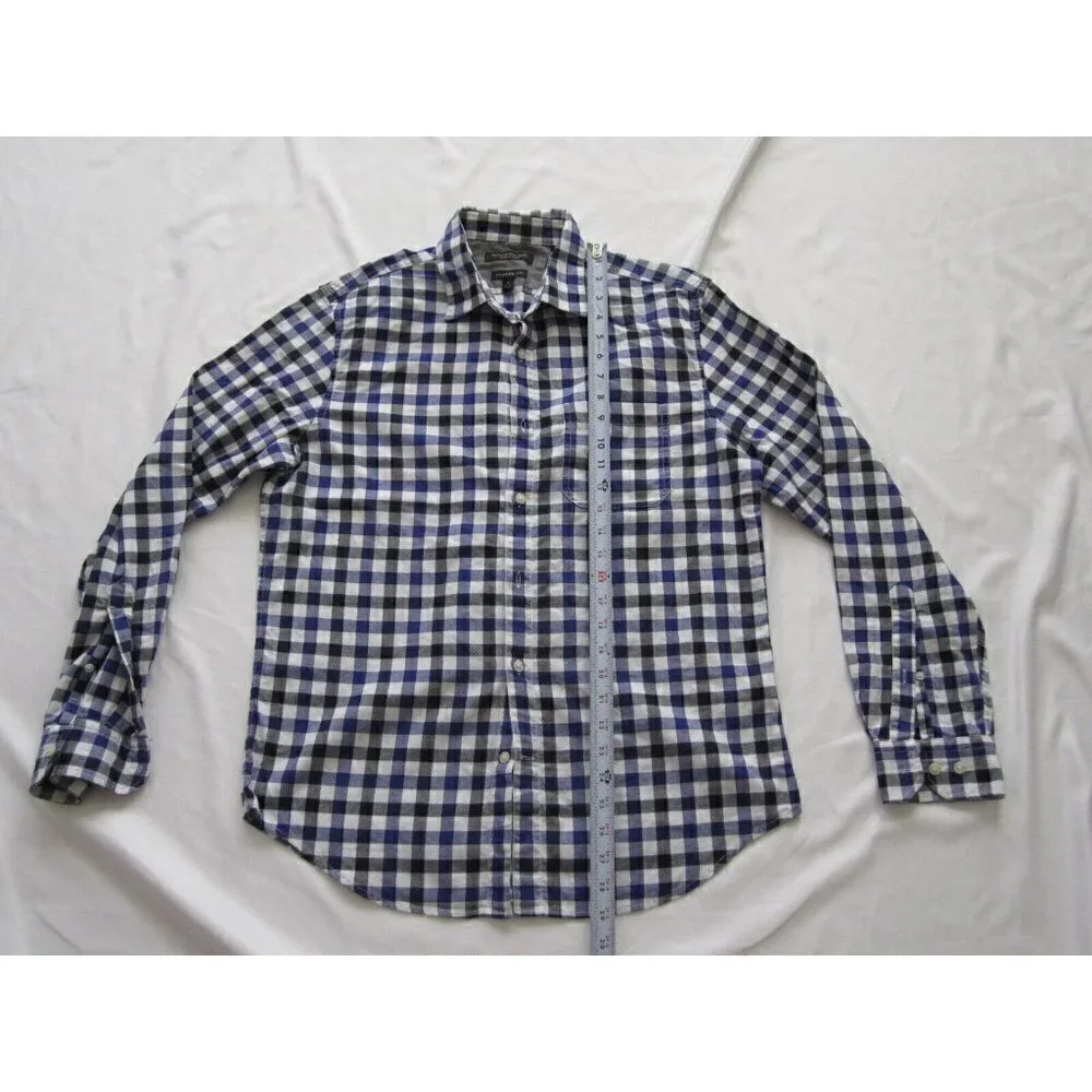 Men's  Banana Republic Lux Flannel Camden Fit Button Up Shirt Sz M (MT100)